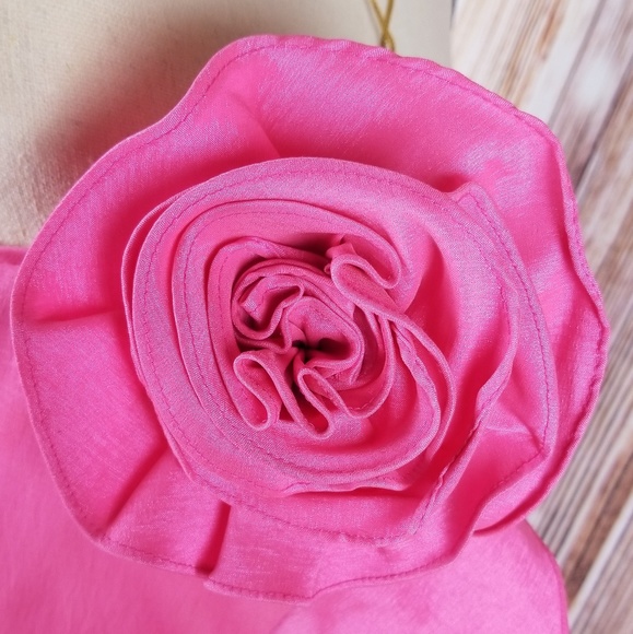 Jessica Simpson | Hotpink Strapless Flower Dress - Picture 4 of 8